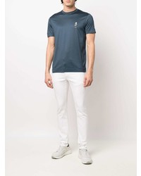 T-shirt à col rond bleu marine Emporio Armani