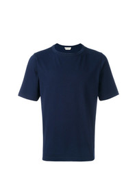 T-shirt à col rond bleu marine Marni