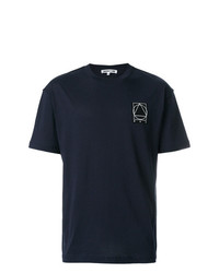 T-shirt à col rond bleu marine McQ Alexander McQueen