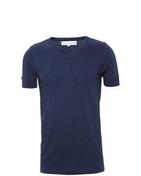 T-shirt à col rond bleu marine Merz b.Schwanen
