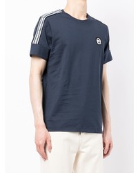 T-shirt à col rond bleu marine Michael Kors