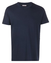T-shirt à col rond bleu marine Moncler