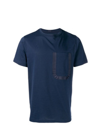 T-shirt à col rond bleu marine Natural Selection
