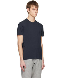 T-shirt à col rond bleu marine Tom Ford