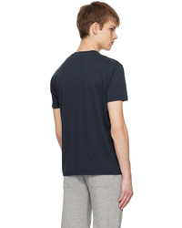 T-shirt à col rond bleu marine Tom Ford