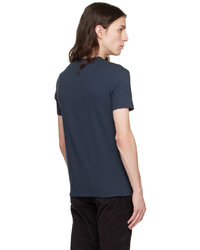 T-shirt à col rond bleu marine Tom Ford