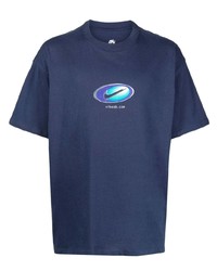 T-shirt à col rond bleu marine Nike