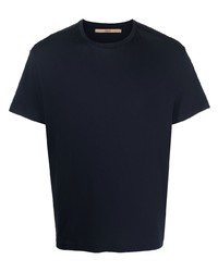 T-shirt à col rond bleu marine Nuur