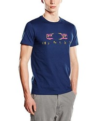 T-shirt à col rond bleu marine Oakley