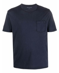 T-shirt à col rond bleu marine Officine Generale