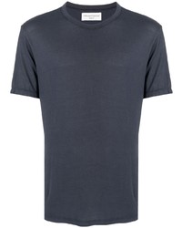 T-shirt à col rond bleu marine Officine Generale