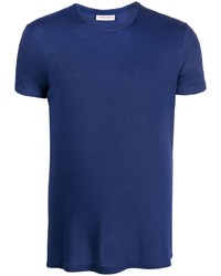 T-shirt à col rond bleu marine Orlebar Brown