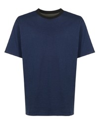 T-shirt à col rond bleu marine OSKLEN