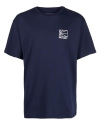 T-shirt à col rond bleu marine PACCBET