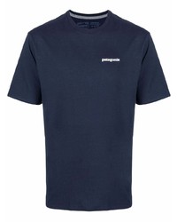 T-shirt à col rond bleu marine Patagonia