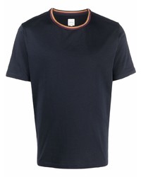 T-shirt à col rond bleu marine Paul Smith