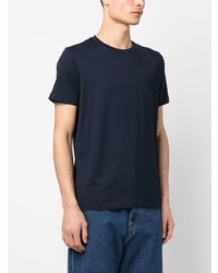 T-shirt à col rond bleu marine Dondup