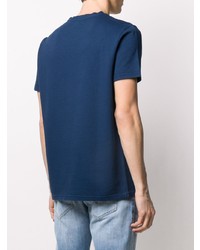 T-shirt à col rond bleu marine Dondup