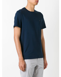 T-shirt à col rond bleu marine Michael Kors Collection