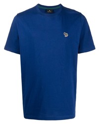 T-shirt à col rond bleu marine PS Paul Smith