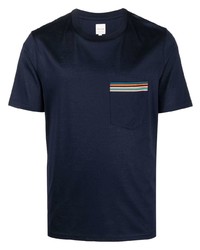 T-shirt à col rond bleu marine PS Paul Smith