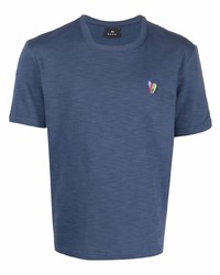 T-shirt à col rond bleu marine PS Paul Smith