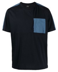 T-shirt à col rond bleu marine PS Paul Smith