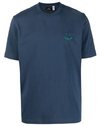 T-shirt à col rond bleu marine PS Paul Smith