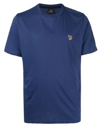 T-shirt à col rond bleu marine PS Paul Smith