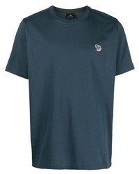 T-shirt à col rond bleu marine PS Paul Smith