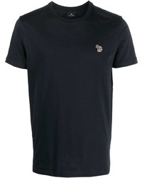 T-shirt à col rond bleu marine PS Paul Smith