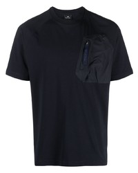 T-shirt à col rond bleu marine PS Paul Smith