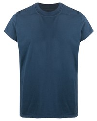 T-shirt à col rond bleu marine Rick Owens DRKSHDW