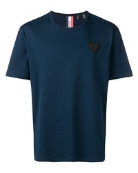 T-shirt à col rond bleu marine Rossignol