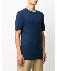 T-shirt à col rond bleu marine Sandro Paris