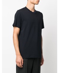 T-shirt à col rond bleu marine Jil Sander