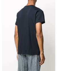 T-shirt à col rond bleu marine Jil Sander