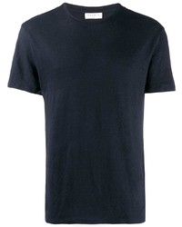 T-shirt à col rond bleu marine Sandro Paris