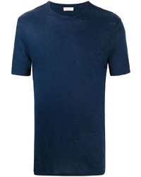 T-shirt à col rond bleu marine Sandro Paris