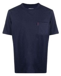 T-shirt à col rond bleu marine Sebago