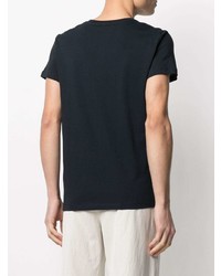 T-shirt à col rond bleu marine Jil Sander