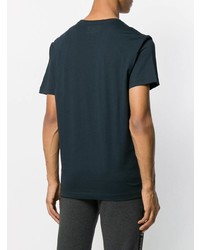 T-shirt à col rond bleu marine Ea7 Emporio Armani