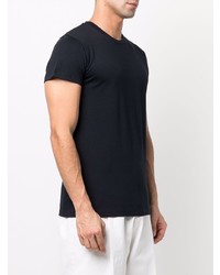 T-shirt à col rond bleu marine Jil Sander