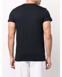 T-shirt à col rond bleu marine Jil Sander