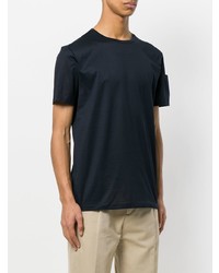 T-shirt à col rond bleu marine A.P.C.