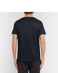 T-shirt à col rond bleu marine Jil Sander