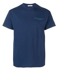 T-shirt à col rond bleu marine Societe Anonyme