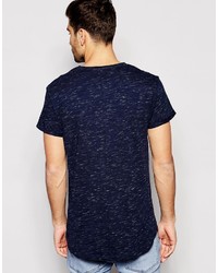 T-shirt à col rond bleu marine Esprit