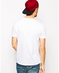 T-shirt à col rond bleu marine Asos