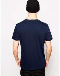 T-shirt à col rond bleu marine Ben Sherman